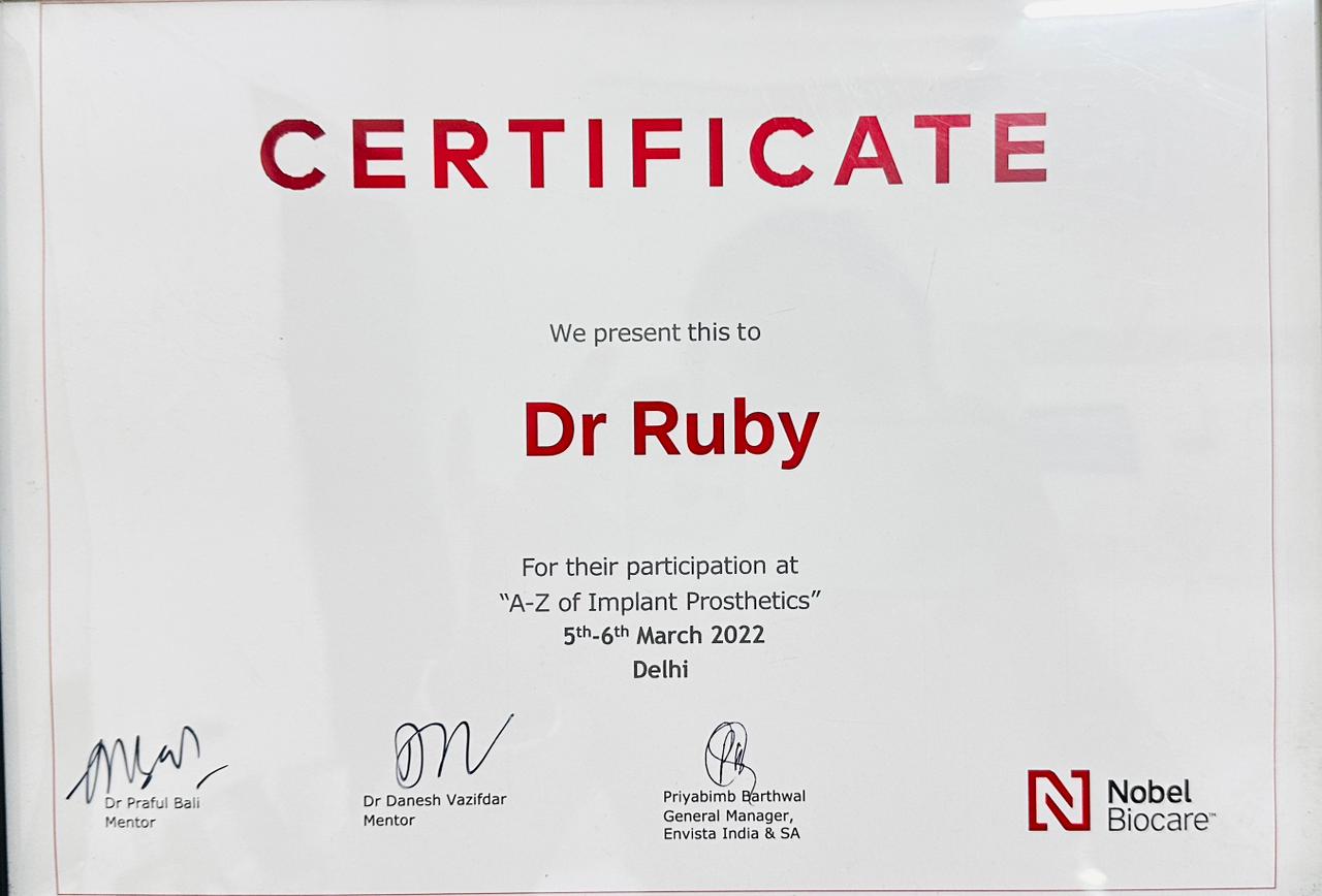 Hands-on Course in Dental Implantology – Dr. Ruby Ladha, Your Dentist Jaipur