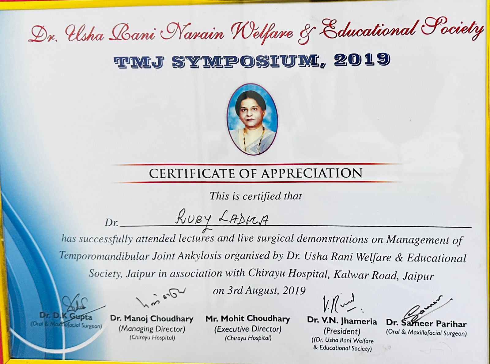 ISOICON 2018 – Indian Society of Oral Implantologists – Dr. Ruby Ladha, Your Dentist Jaipur