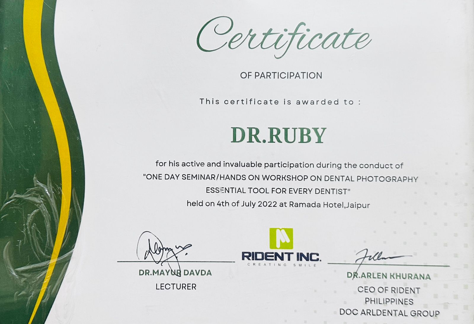 Ivoclar – Excellence in Indirect Restorations – Dr. Ruby Ladha, Your Dentist Jaipur