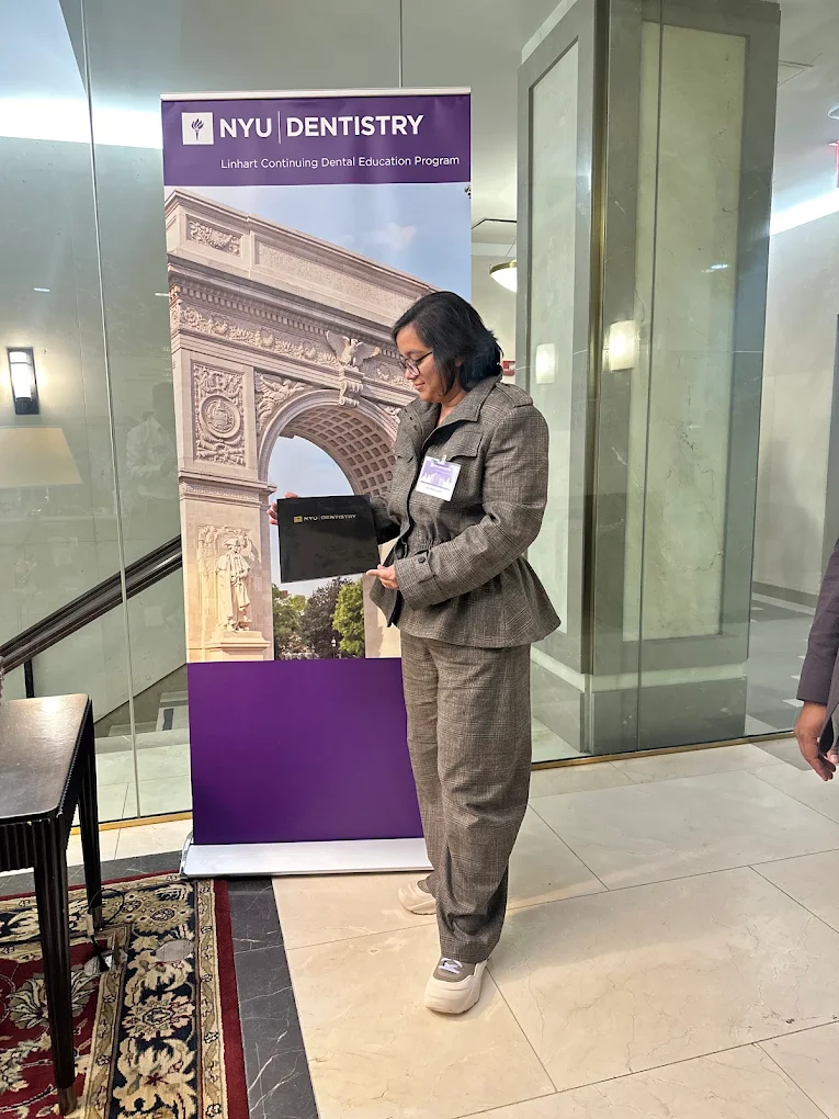Dr. Ruby Ladha at a professional dental training programme venue
